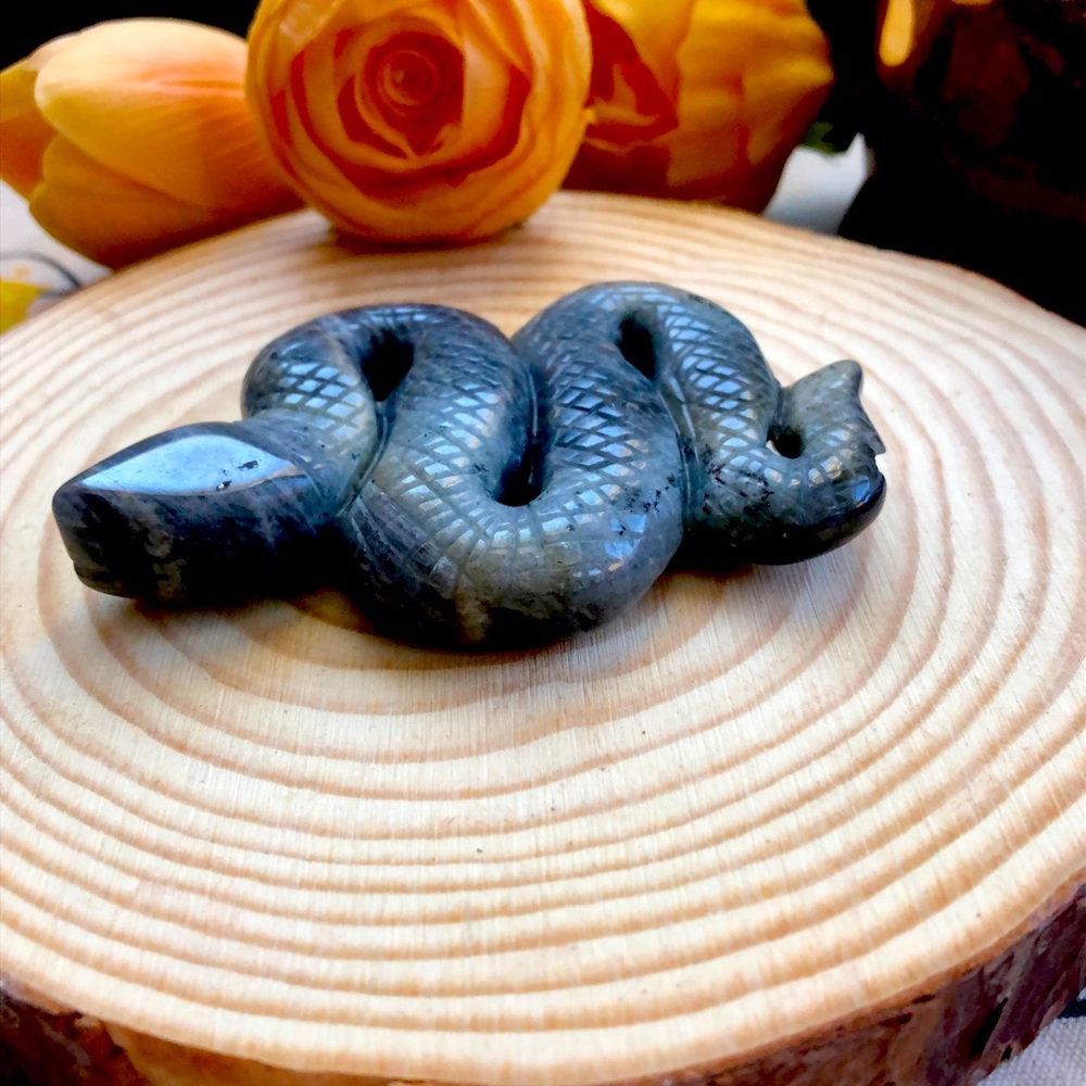 Labradorite Crystal Snake